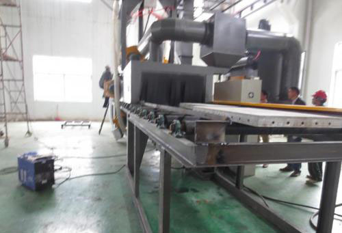 鋁膜板拋丸機，鋁膜板清理機翻新舊，去除水泥浮漿